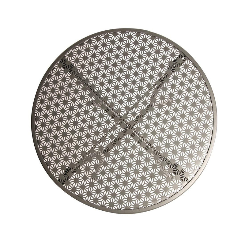 Bistro Table Steel Patterned Round Weather Resistant 600