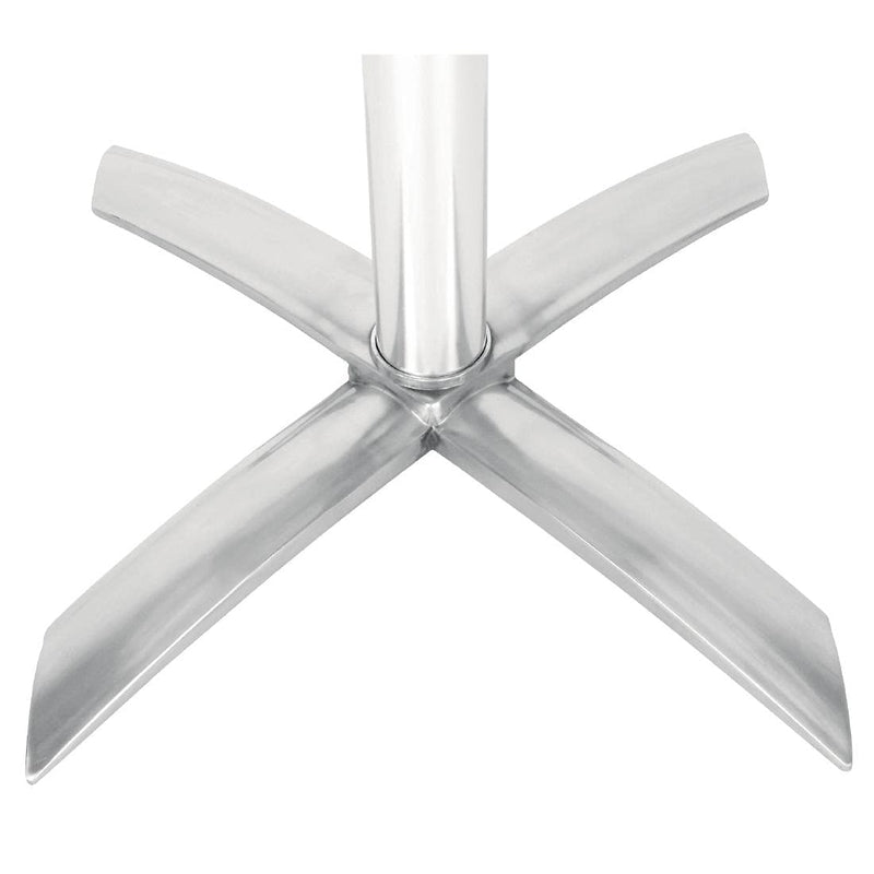 Flip Top Poseur Table Stainless Steel Classic Pattern