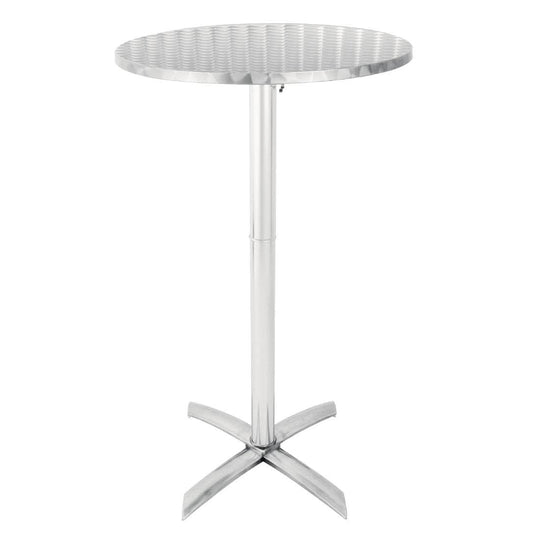 Flip Top Poseur Table Stainless Steel 1050x600MM Nesting