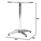 Round Bistro Table 720x600MM Restaurant Bar Cafe Commercial