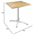 Round Bistro Table 720x600MM Restaurant Bar Cafe Commercial