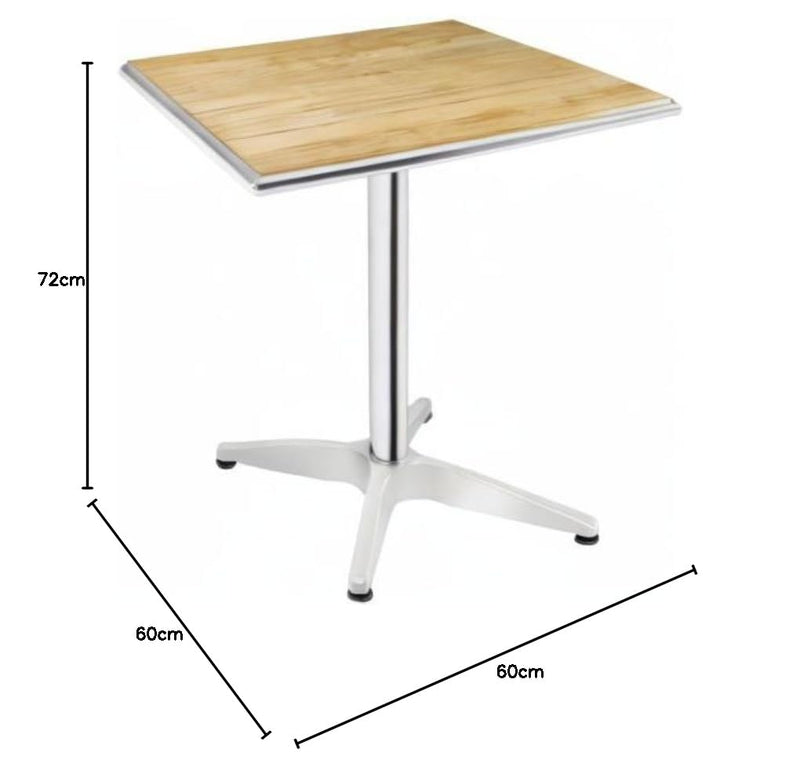 Round Bistro Table 720x600MM Restaurant Bar Cafe Commercial