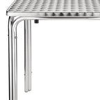 Commercial Stainless Steel Square Leg Table 720x600x600MM