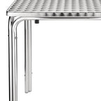 Commercial Stainless Steel Square Leg Table 720x600x600MM