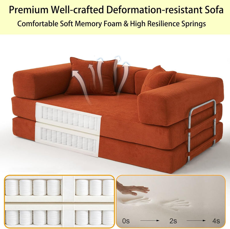 Boneless Couch Sofa Bed for Living Room