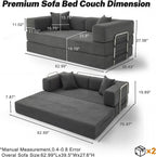 Boneless Couch Sofa Bed for Living Room