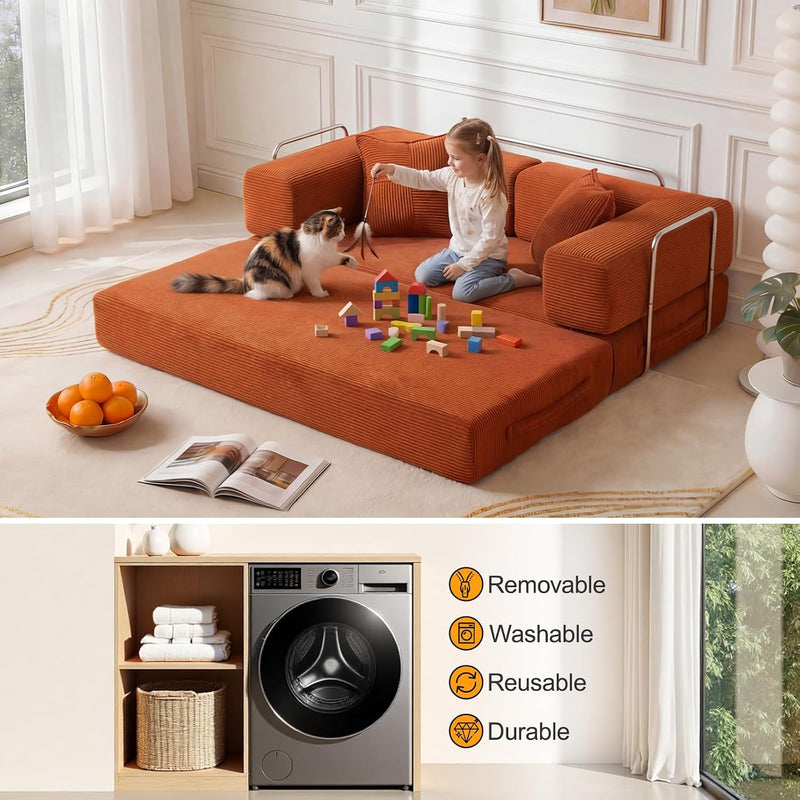 Boneless Couch Sofa Bed for Living Room