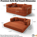 Boneless Couch Sofa Bed for Living Room