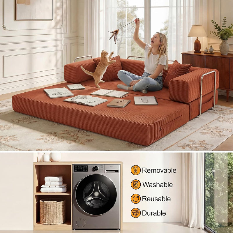Boneless Couch Sofa Bed for Living Room