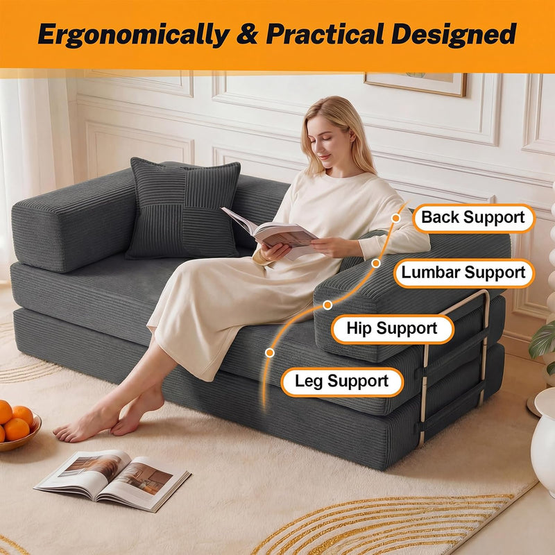 Boneless Couch Sofa Bed for Living Room