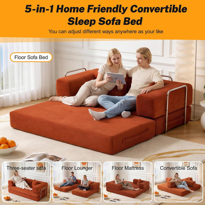 Boneless Couch Sofa Bed for Living Room