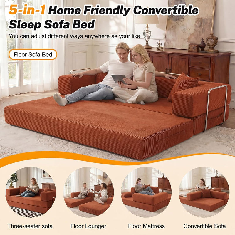 Boneless Couch Sofa Bed for Living Room