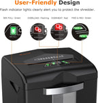 18-Sheet Cross-Cut Heavy Duty Paper Shredder 60-Min Runtime