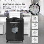 18-Sheet Cross-Cut Heavy Duty Paper Shredder 60-Min Runtime