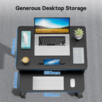 65 X 45CM Two-Tier Mobile Computer Workstation