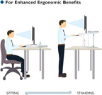 80CM Standing Desk Converter Dual-Tier Height Riser 15KG