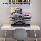 Bontec Standing Desk Converter 32in 80CM Height-Adjustable Dual