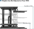 Bontec Standing Desk Converter 32in 80CM Height-Adjustable Dual