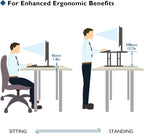 Standing Desk Converter 67x47CM Height Adjustable Sit Stand