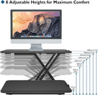 Standing Desk Converter 67x47CM Height Adjustable Sit Stand
