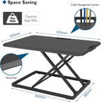 Standing Desk Converter 67x47CM Height Adjustable Sit Stand