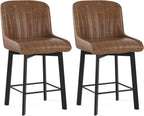 Bar Stools Swivel Breakfast Barstools Kitchen Island Counter (Set of 2)