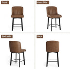 Bar Stools Swivel Breakfast Barstools Kitchen Island Counter (Set of 2)