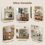Book Shelf 3-Tier Bookshelf Wooden Bookcase Modern Open