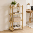 Book Shelf 3-Tier Bookshelf Wooden Bookcase Modern Open