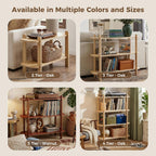 Book Shelf 3-Tier Bookshelf Wooden Bookcase Modern Open