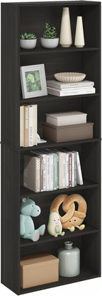 Book Shelf 6-Tier Bookshelf Free Standing Bookcase