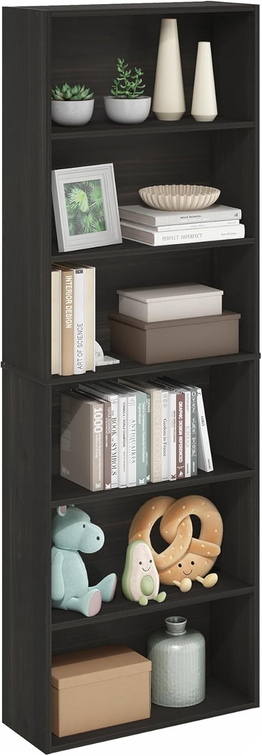 Book Shelf 6-Tier Bookshelf Free Standing Bookcase