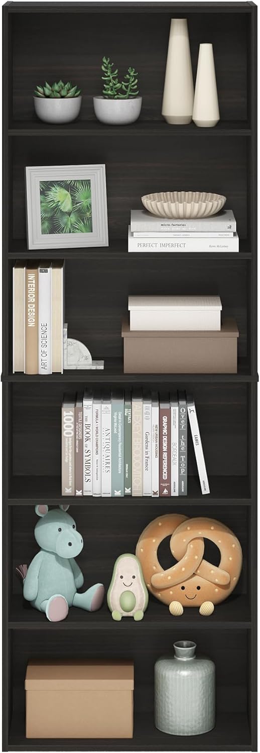 Book Shelf 6-Tier Bookshelf Free Standing Bookcase