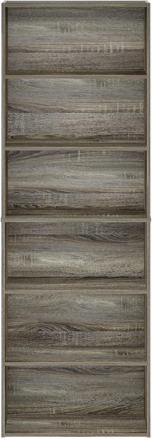 Book Shelf 6-Tier Bookshelf Free Standing Bookcase