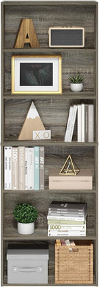 Book Shelf 6-Tier Bookshelf Free Standing Bookcase