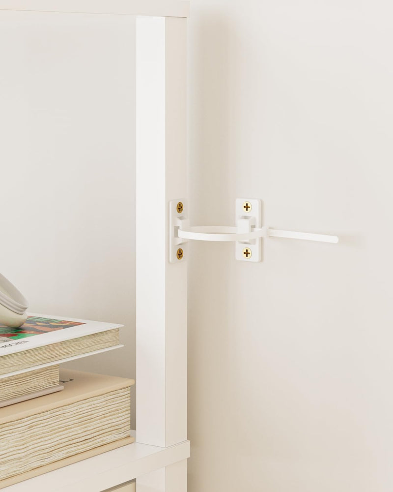 Book Shelf 6 Tier Tall Bookshelf Narrow Bookcase