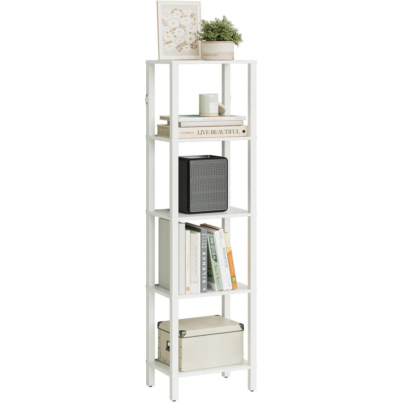 Book Shelf 6 Tier Tall Bookshelf Narrow Bookcase