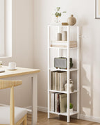 Book Shelf 6 Tier Tall Bookshelf Narrow Bookcase