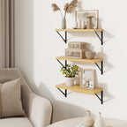 Book Shelf Rustic Shelves Wall (Set of 3)