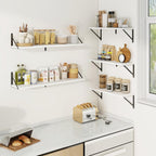 Book Shelf Rustic Shelves Wall Wooden (Set of 3)