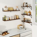 Book Shelf Rustic Shelves Wall Wooden (Set of 3)