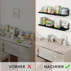 Book Shelf Rustic Shelves Wall Wooden (Set of 3)