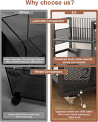 Book Trolley Mobile Bookshelf Organiser with Lockable Wheels