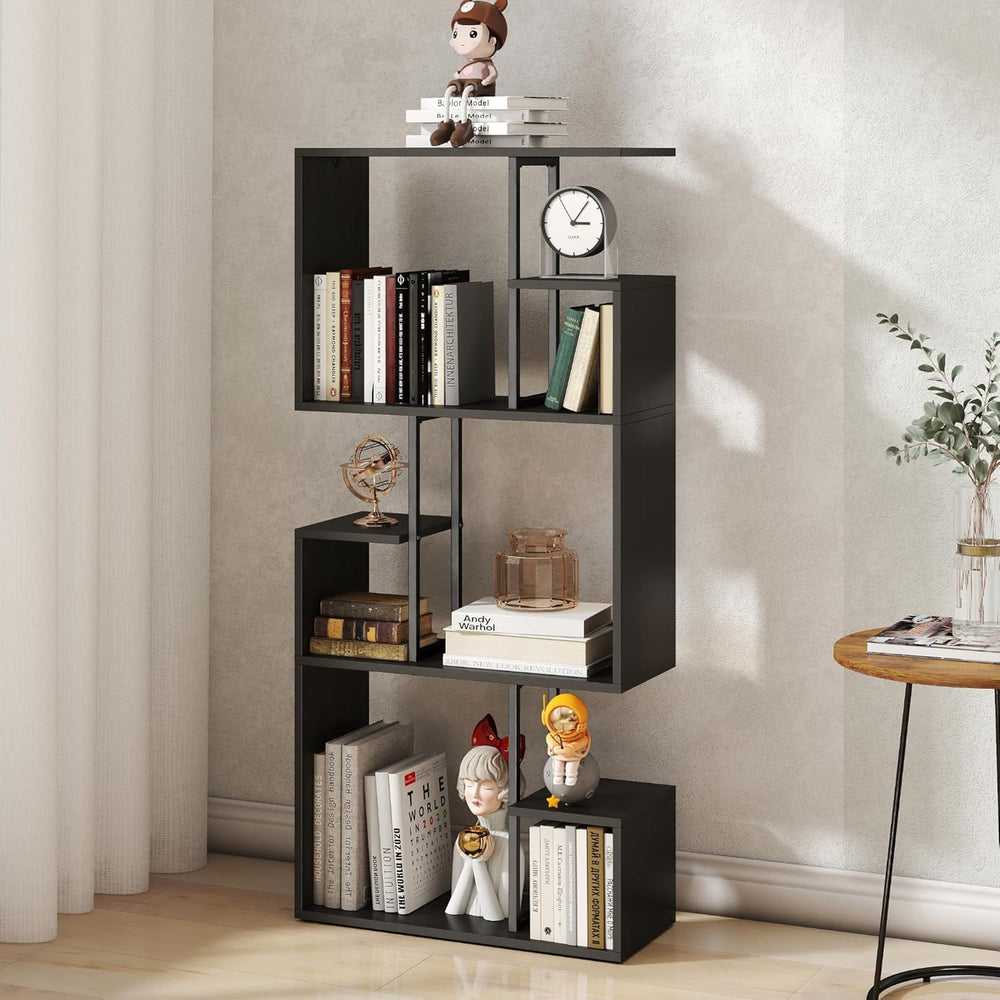 Bookcase 3 Tier Slim Freestanding Room Divider Display