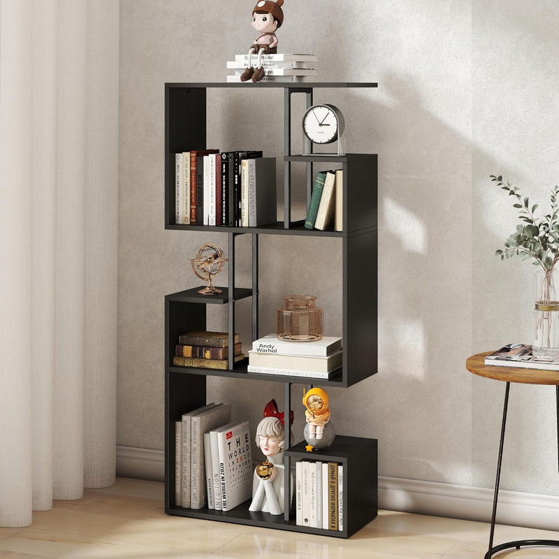 Bookcase 3 Tier Slim Freestanding Room Divider Display