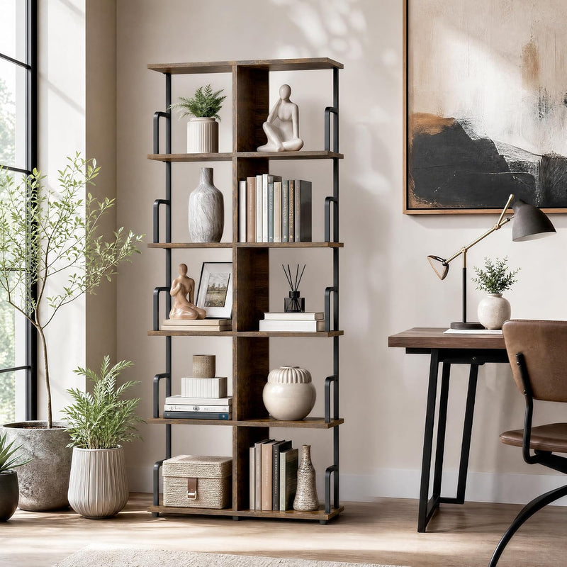 Bookshelf 3 Tier Bookcase Room Divider Shelves