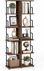 Bookcase 4 Tier Slim Freestanding Room Divider Display