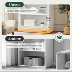 Bookcase 5-Tier 181CM Tall Book Shelf with Vertical