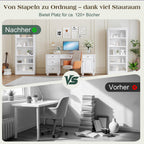 Bookcase 5-Tier 181CM Tall Book Shelf with Vertical