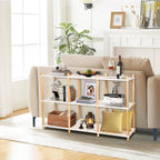 Bookcase Bookshelf 6 Cube Storage Unit Display Low